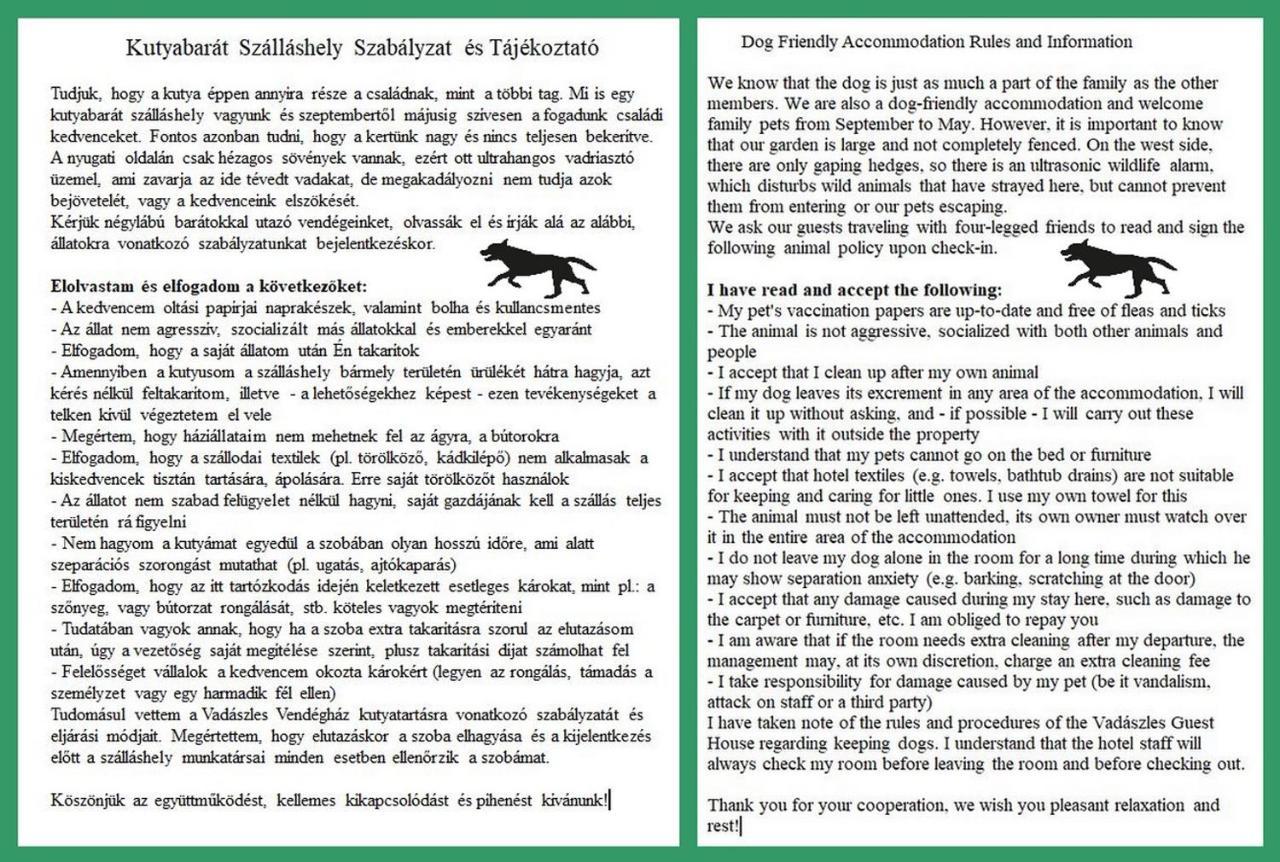 Vadaszles Vendeghaz Bukkszentmarton Luaran gambar